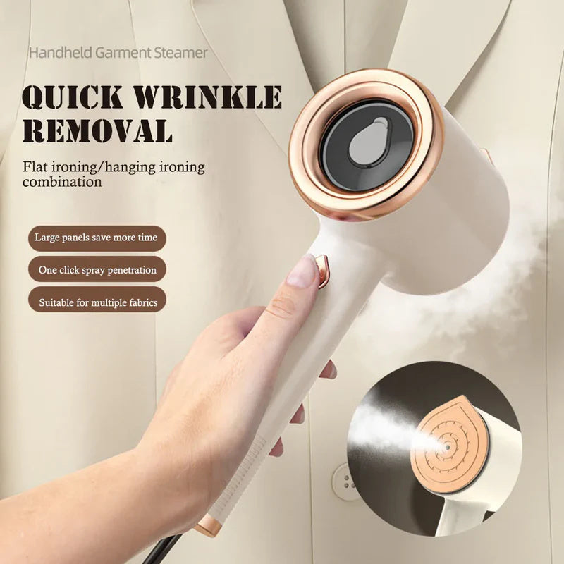 Portable Handheld Clothes Steamer – Remove Wrinkles in Seconds