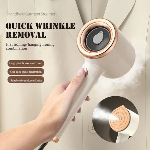 Portable Handheld Clothes Steamer – Remove Wrinkles in Seconds